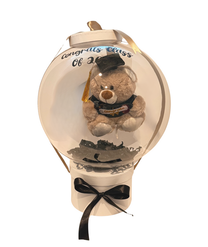 Graduation Hot Air Balloon Gift Box with Teddy & Chocolates