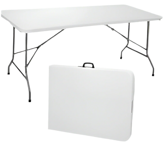 6 ft. rectangle folding table rental – durable event table for weddings, parties, and gatherings in Oregon.