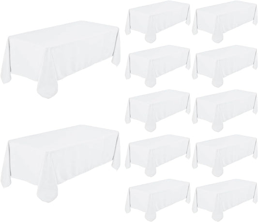 White tablecloth – rental linen for weddings, parties, and events in Oregon.