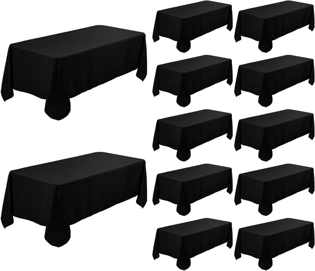 Black tablecloth – rental linen for weddings, parties, and events in Oregon.